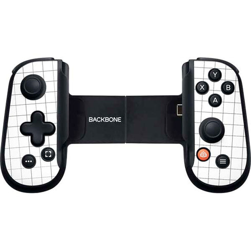 White Grid Backbone One for iPhone Game Controller Skin
